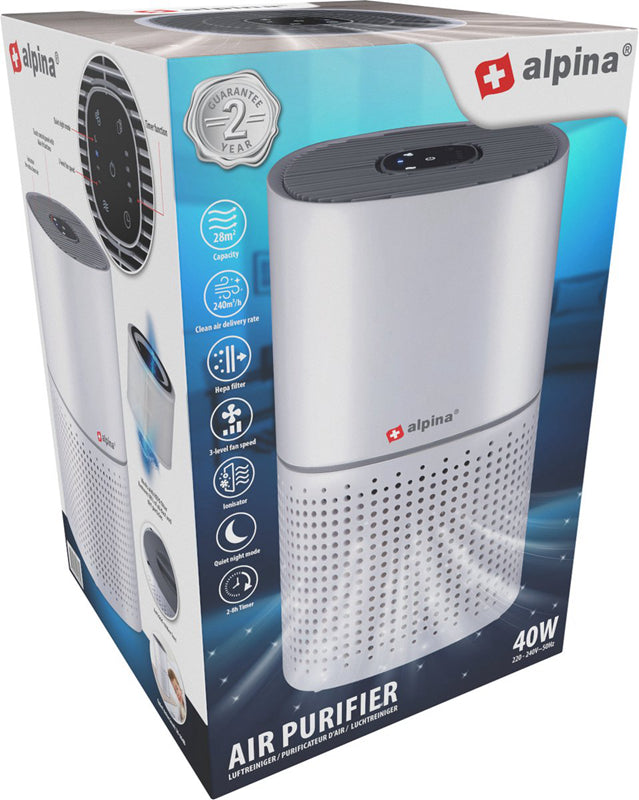 Alpina Purificateur d'Air 230 V 50 W 240 m³/h