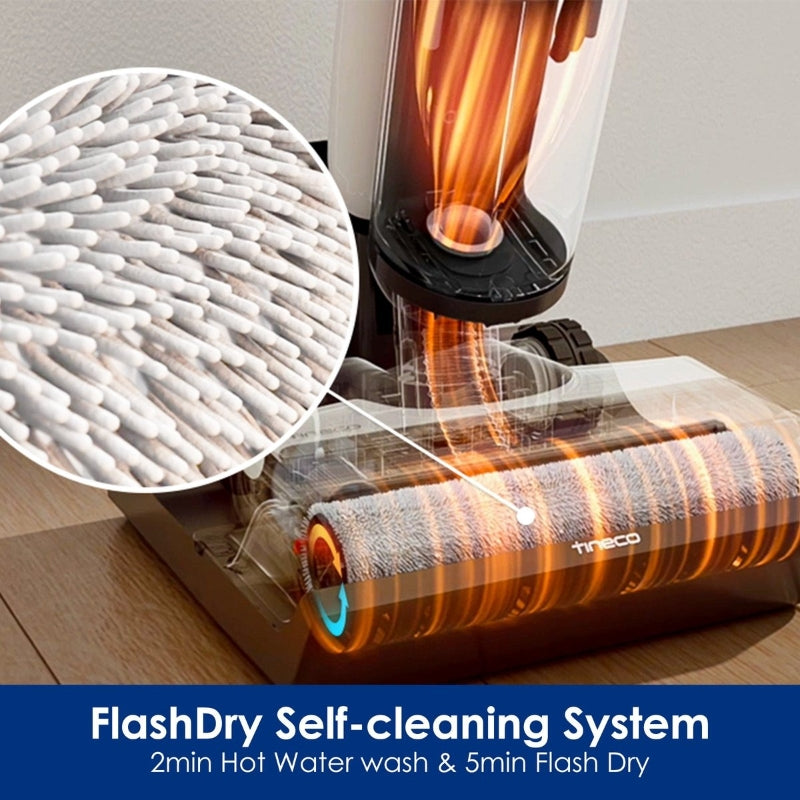 Tineco SWITCH S6 - Nettoyeur de sols secs et humides sans fil 40 min Aspirateur laveur flexible