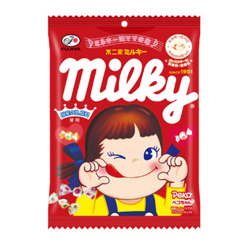 MILKY Bonbons à Mâcher Tendres Saveur Lait, Sachet de 100 g