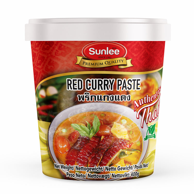 Sunlee Pâte de curry rouge végan - 400 g