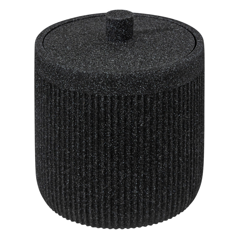 5five Onyx Pot à cotons ardoise - Noir