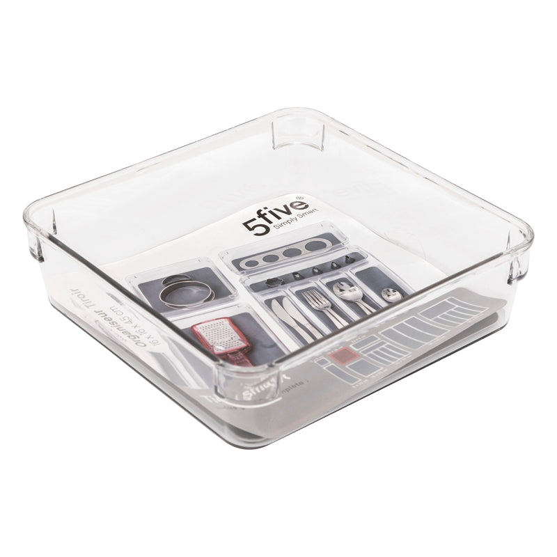 5five Organisateur de tiroir Simply Smart Ted 16 cm Gris foncé