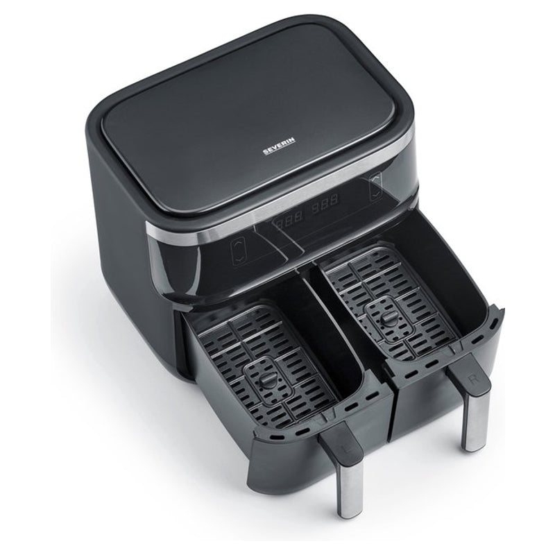 Severin FR 2453, friteuse à air XXL - double cuve, 2 x 3,8 L, pour frites 1,3 kg
