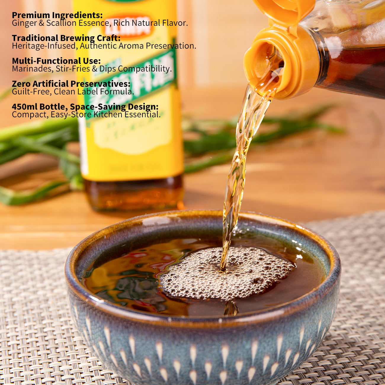 Haitian Vin de cuisine avec échalote et gingembre - 450 ml