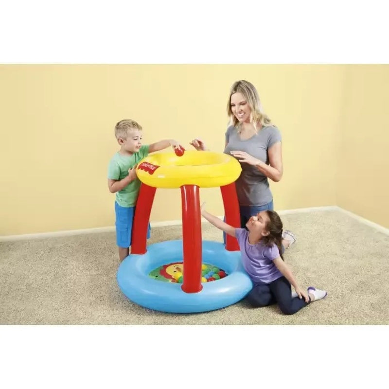 Bestway Fisher-Price Jeu de tri de balles gonflable Animal Friends - 89 x 84 cm
