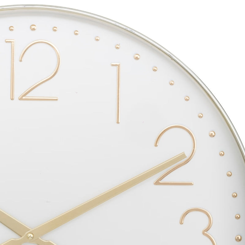 Atmosphera Horloge Laure diamètre 51 cm plastique doré