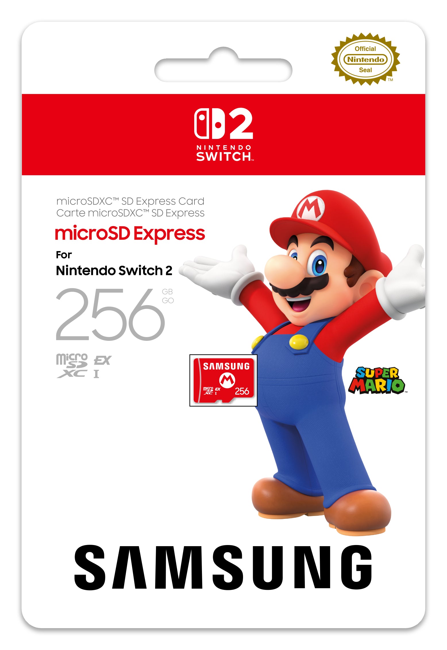 Samsung Carte microSD Express 256 Go pour Nintendo Switch 2