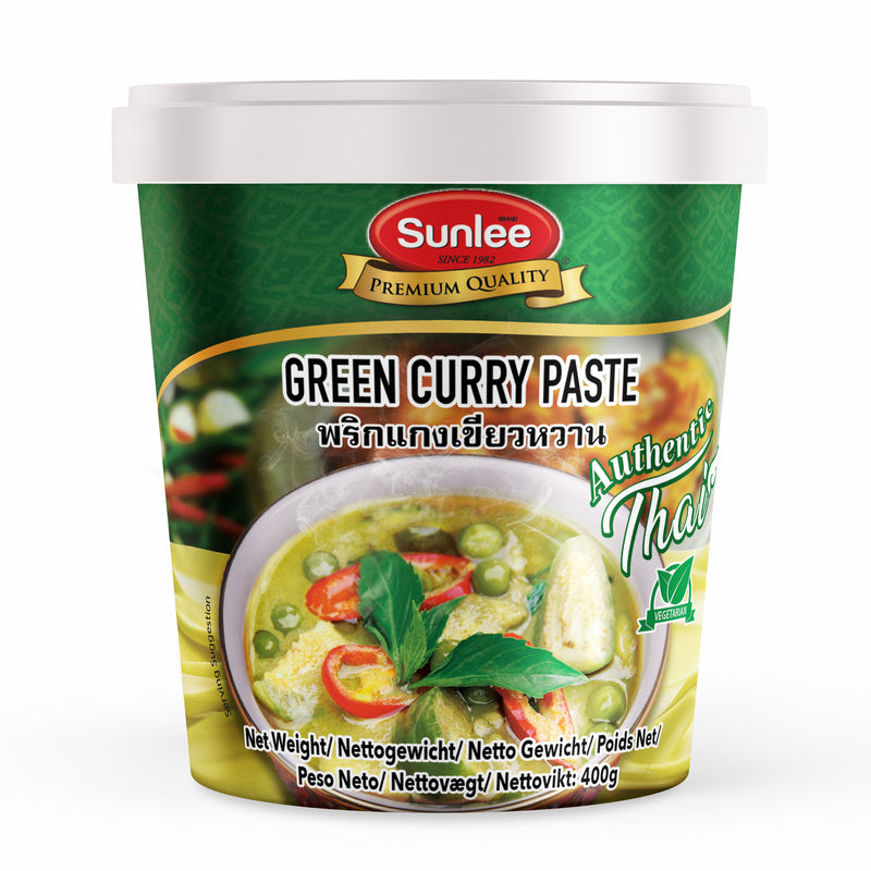 Sunlee Pâte de Curry Vert Vegan 400 g