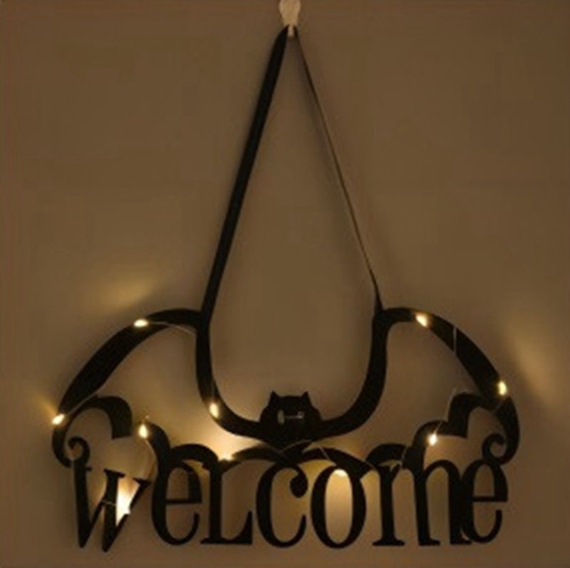 Lot de 3 décorations de porte Halloween à suspendre - Modèles aléatoires