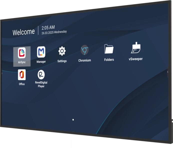 Viewsonic CDE7531-1C Écran d'Affichage Dynamique 75" 4K Ultra HD LCD Wifi Android 14 Noir