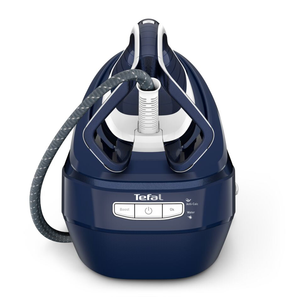 Tefal Pro Express Vision GV9812 Centrale Vapeur 3000 W, Semelle Durilium AirGlide Autoclean, Bleu et Blanc