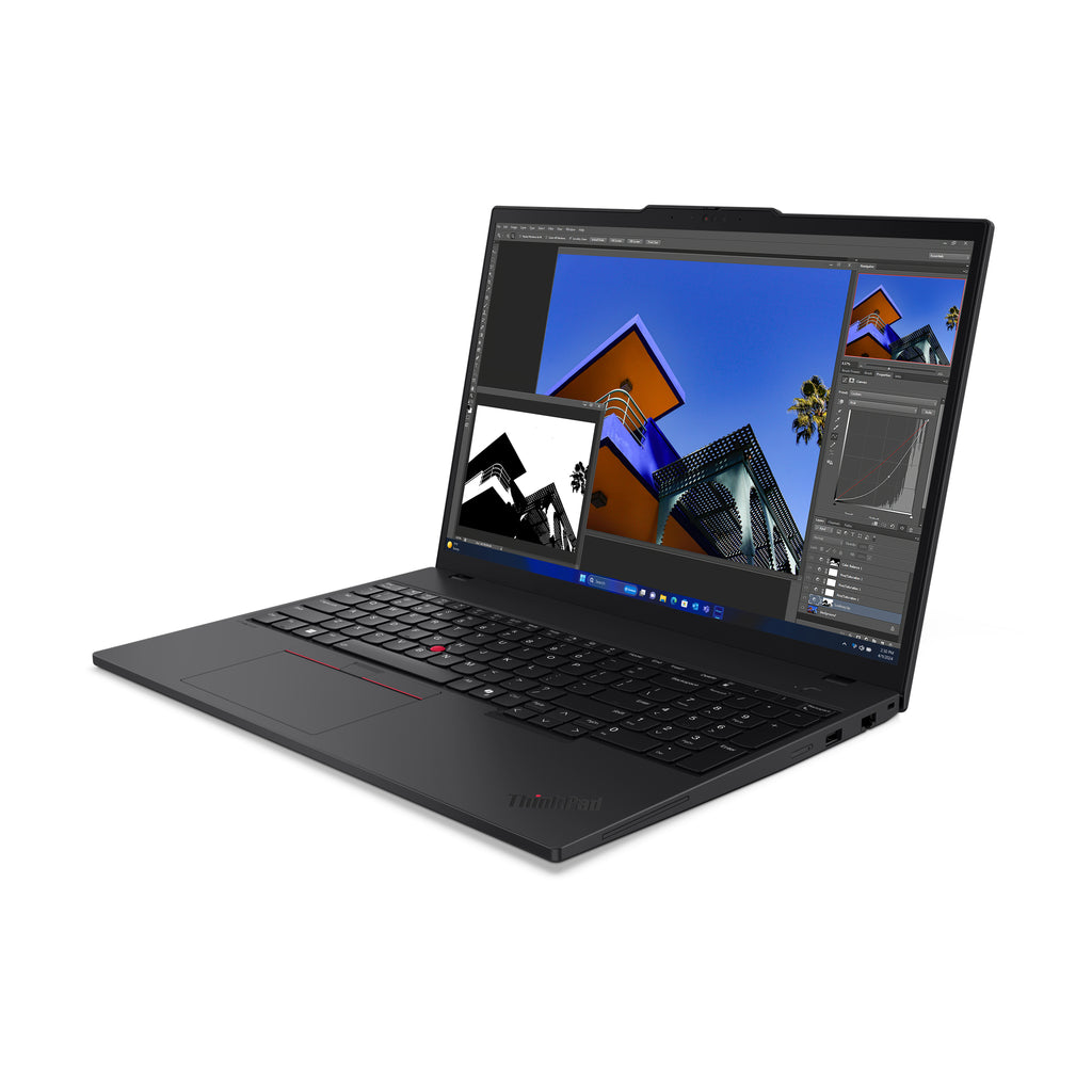 Lenovo ThinkPad T16 Gen 3 Intel Core Ultra 7 155U Ordinateur portable 40,6 cm (16") WUXGA 32 Go DDR5-SDRAM 512 Go SSD Wi-Fi 6E (802.11ax) Windows 11 Pro Nordique Noir