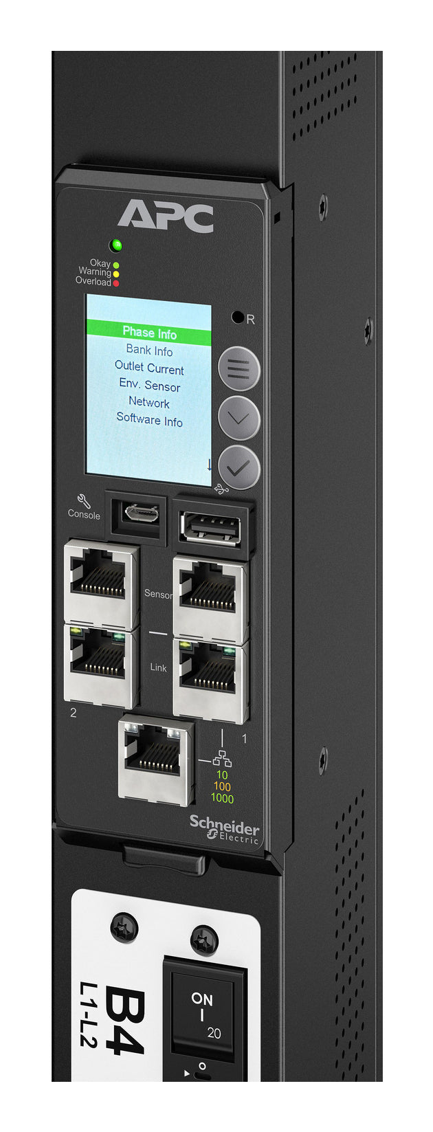 APC Rack PDU Adv. Gen 2 Mesure par Prise 3P 22,1kW 400V 32A / 17,3kW 415V 30A 48 Prises