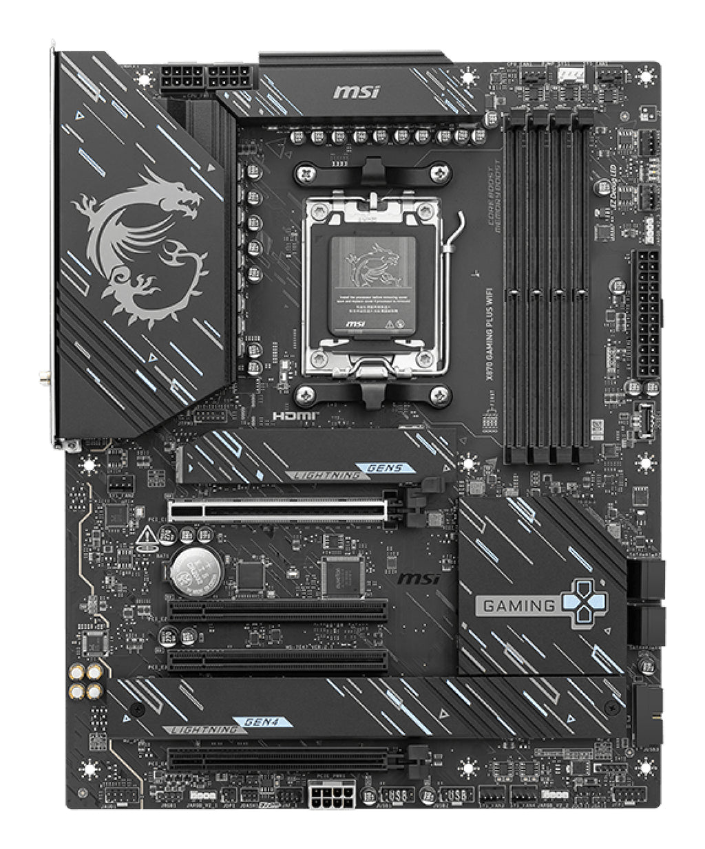 MSI X870 GAMING PLUS WIFI Carte Mère AMD X870 Socket AM5 ATX