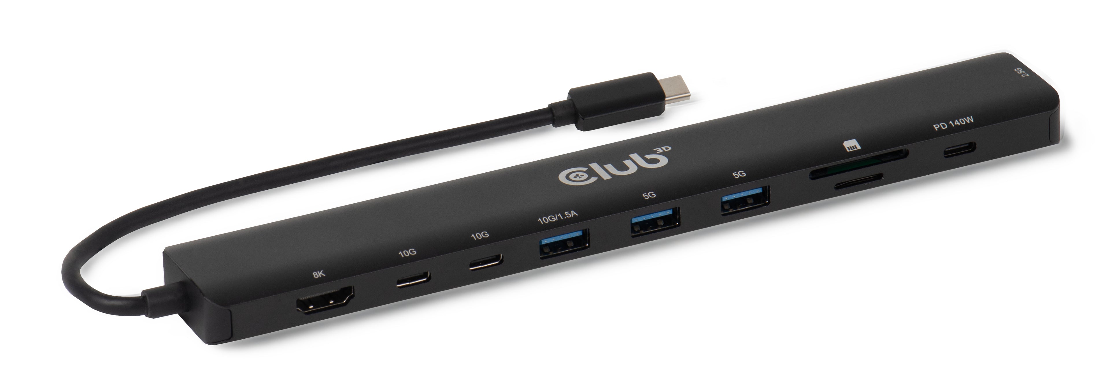 CLUB3D CSV-2550 station d'accueil Avec fil USB Type-C Noir