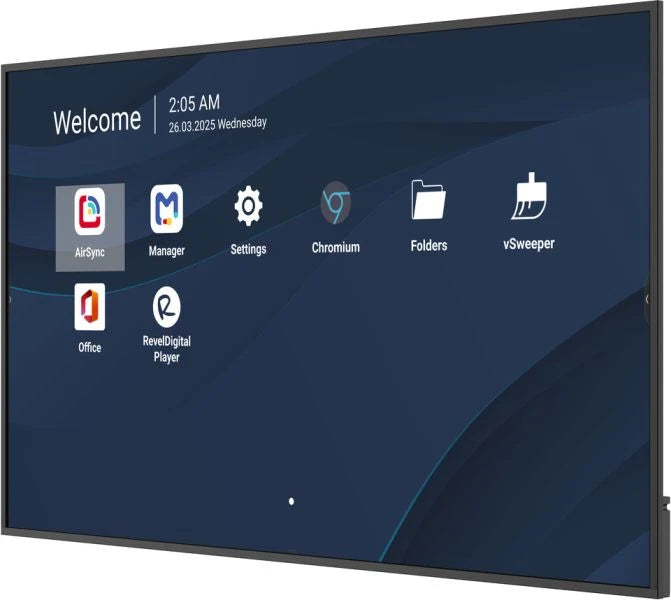 Viewsonic CDE7514-2C Écran d'affichage dynamique Écran plat de signalisation numérique 190,5 cm (75") LCD Wifi 500 cd/m² 4K Ultra HD Noir Intégré dans le processeur Android 14 24/7