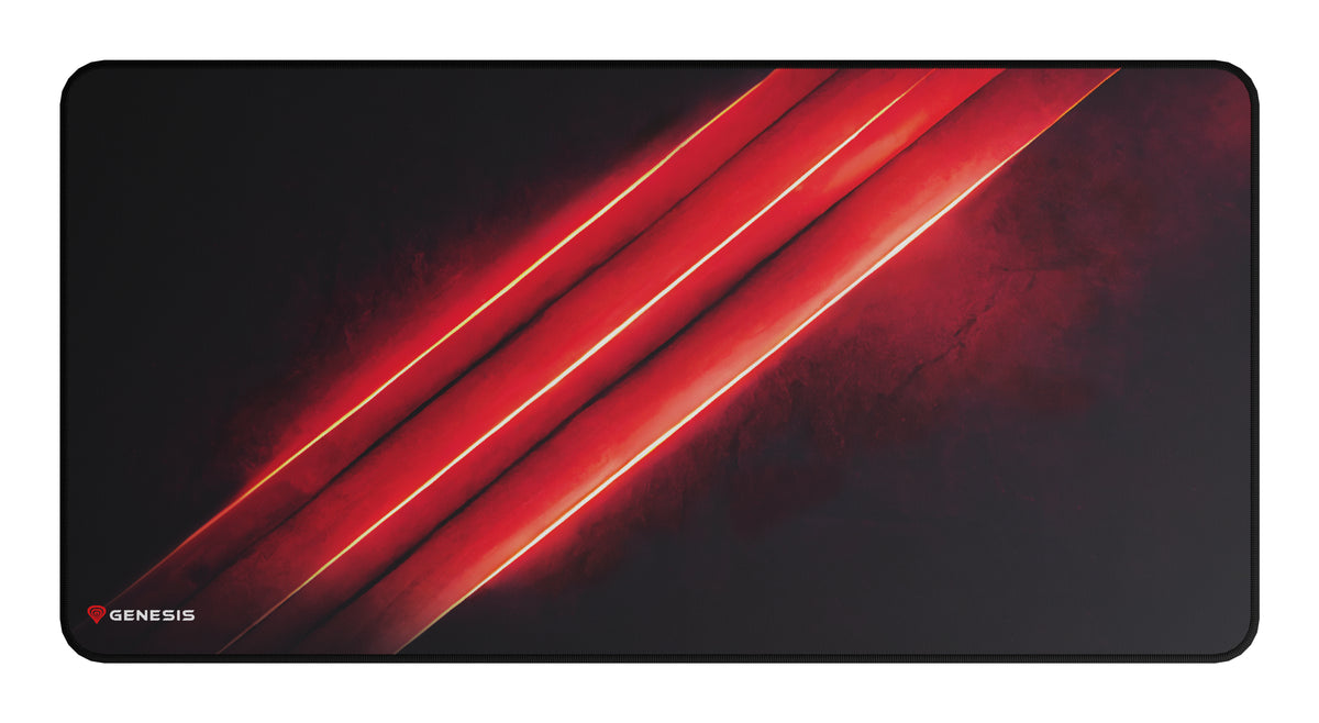 GENESIS Carbon 500 Maxi Flash G2 Tapis de souris de jeu Noir, Rouge - vue 2