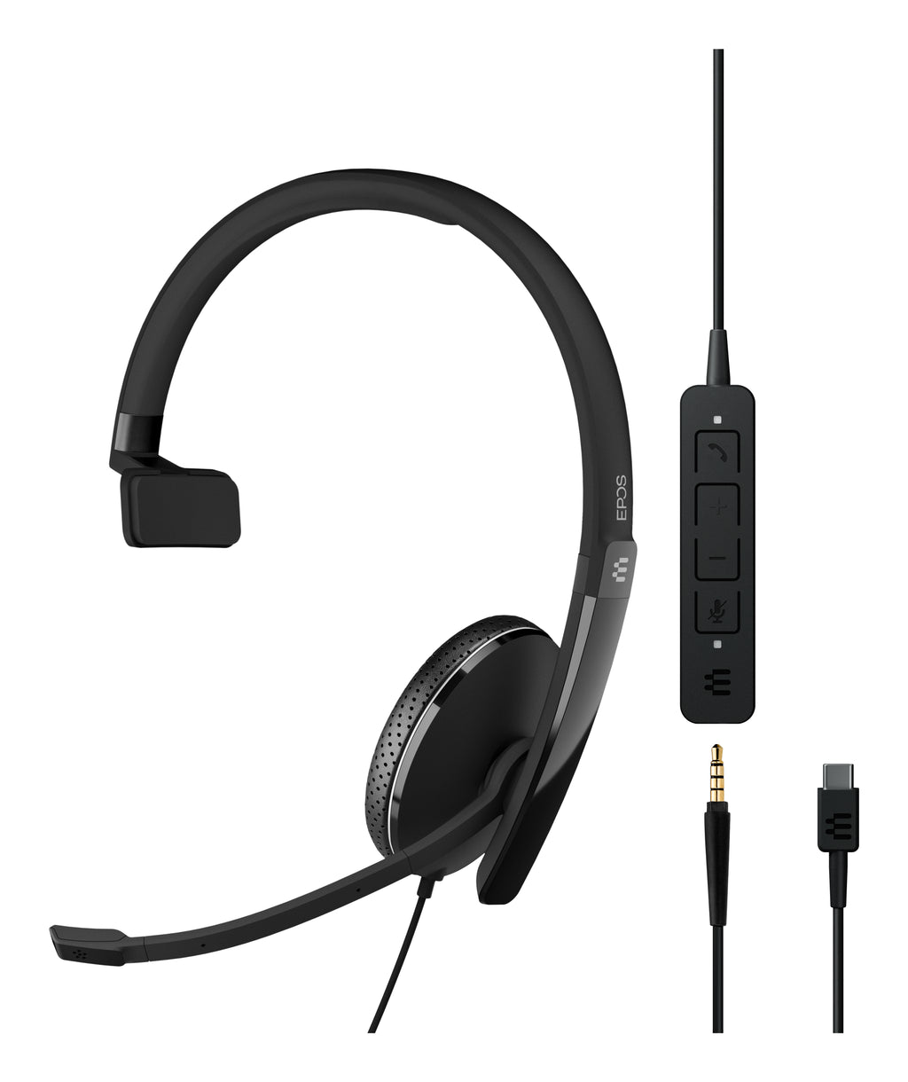 EPOS ADAPT 135 USB-C II Kablet Høretelefoner Sort