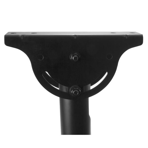 StarTech.com Support TV pour Plafond - Support Universel pour Écran Unique avec Mât Télescopique Réglable - Inclinable/P