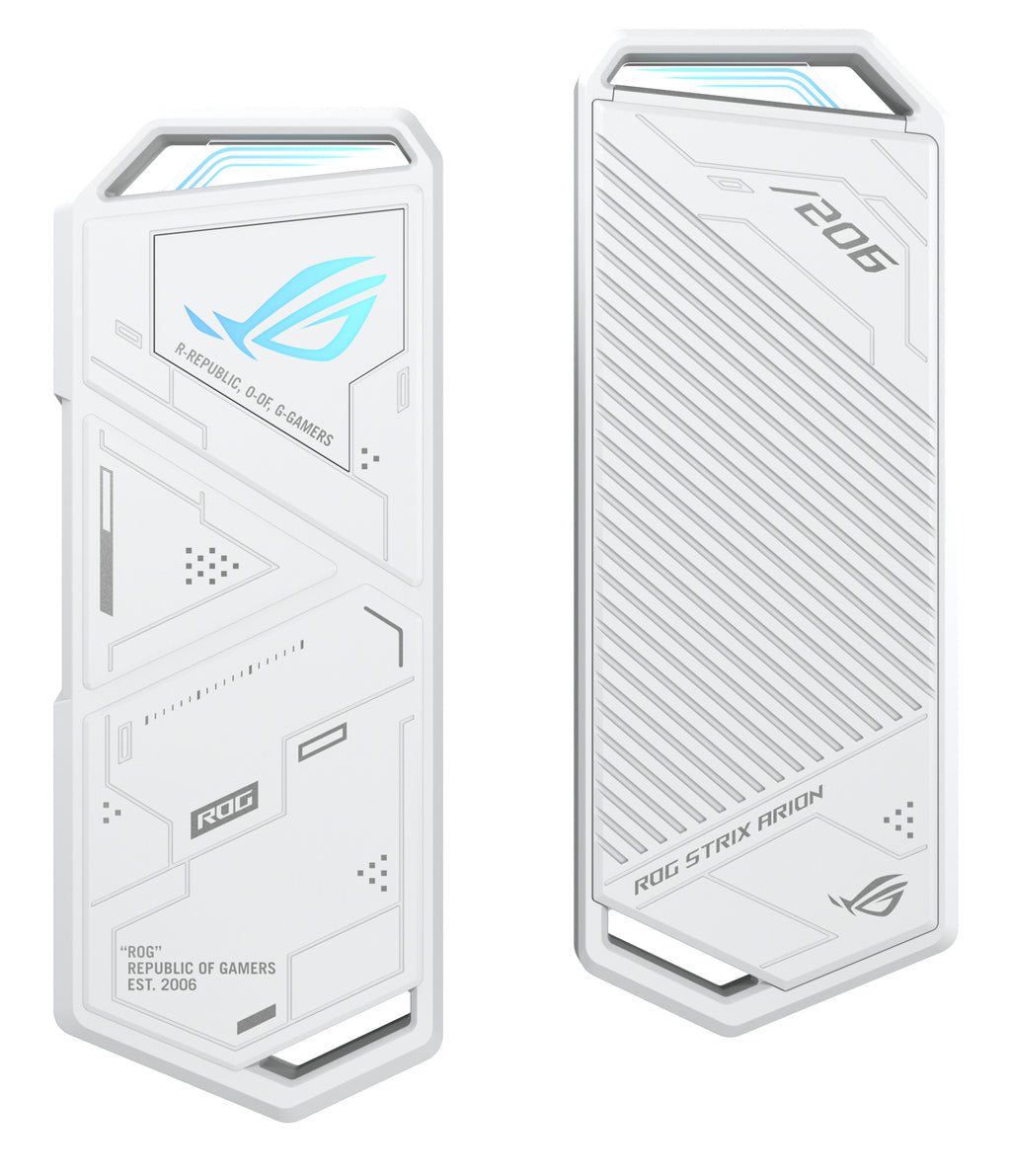 ASUS ROG Strix Arion White Edition Enceinte ssd Blanc M.2