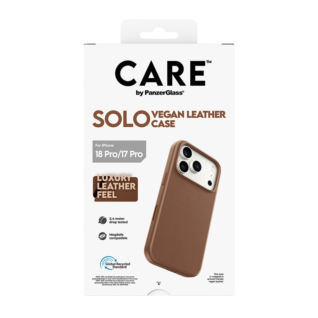 CARE™ by PanzerGlass® Solo Vegan Leather Case Brow - vue 3