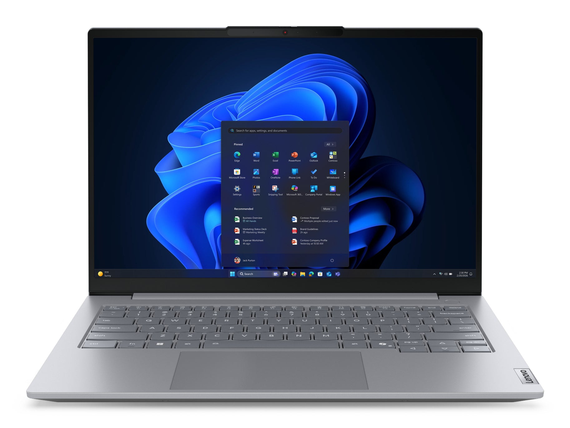 Lenovo ThinkBook 14 G9 AHP AMD Ryzen™ 7 250 Ordinateur portable 35,6 cm (14") WUXGA 32 Go DDR5-SDRAM 512 Go SSD Wi-Fi 7 (802.11be) Windows 11 Pro Nordique Gris