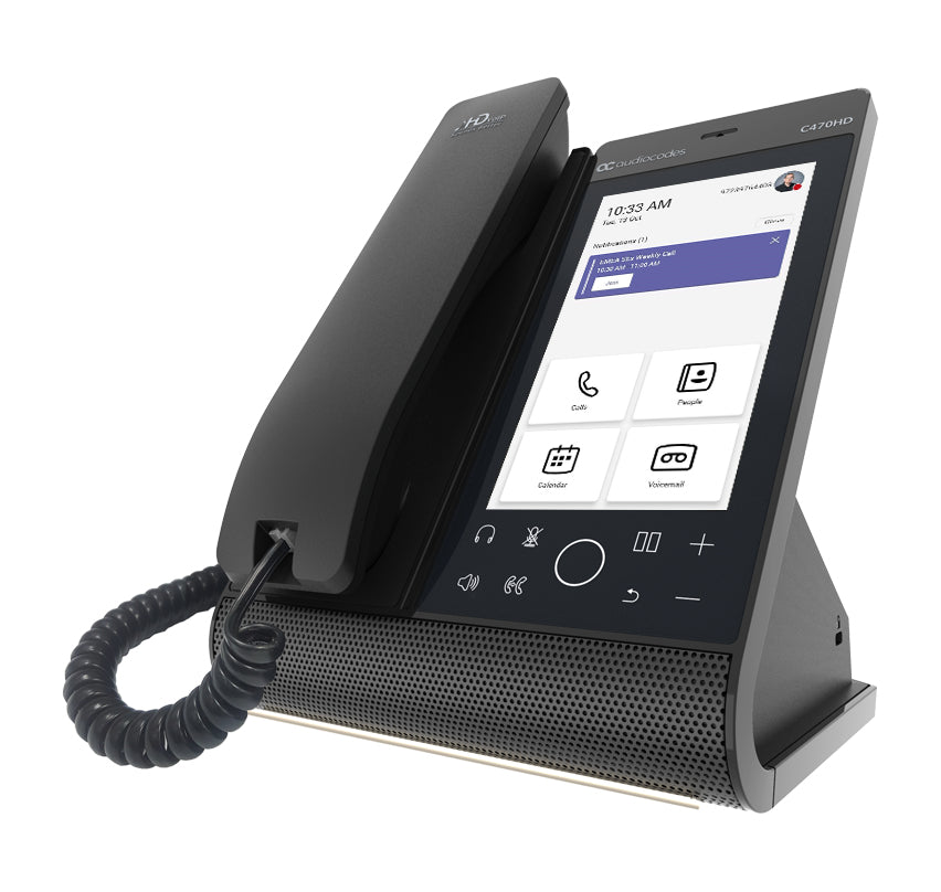 AudioCodes C470HD téléphone fixe Noir TFT