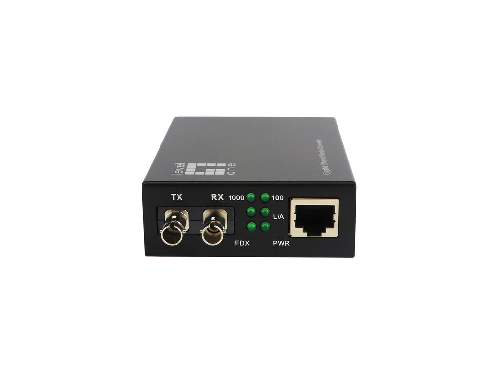LevelOne GVT-2003 convertisseur de support réseau 1000 Mbit/s 1310 nm Monomode Noir