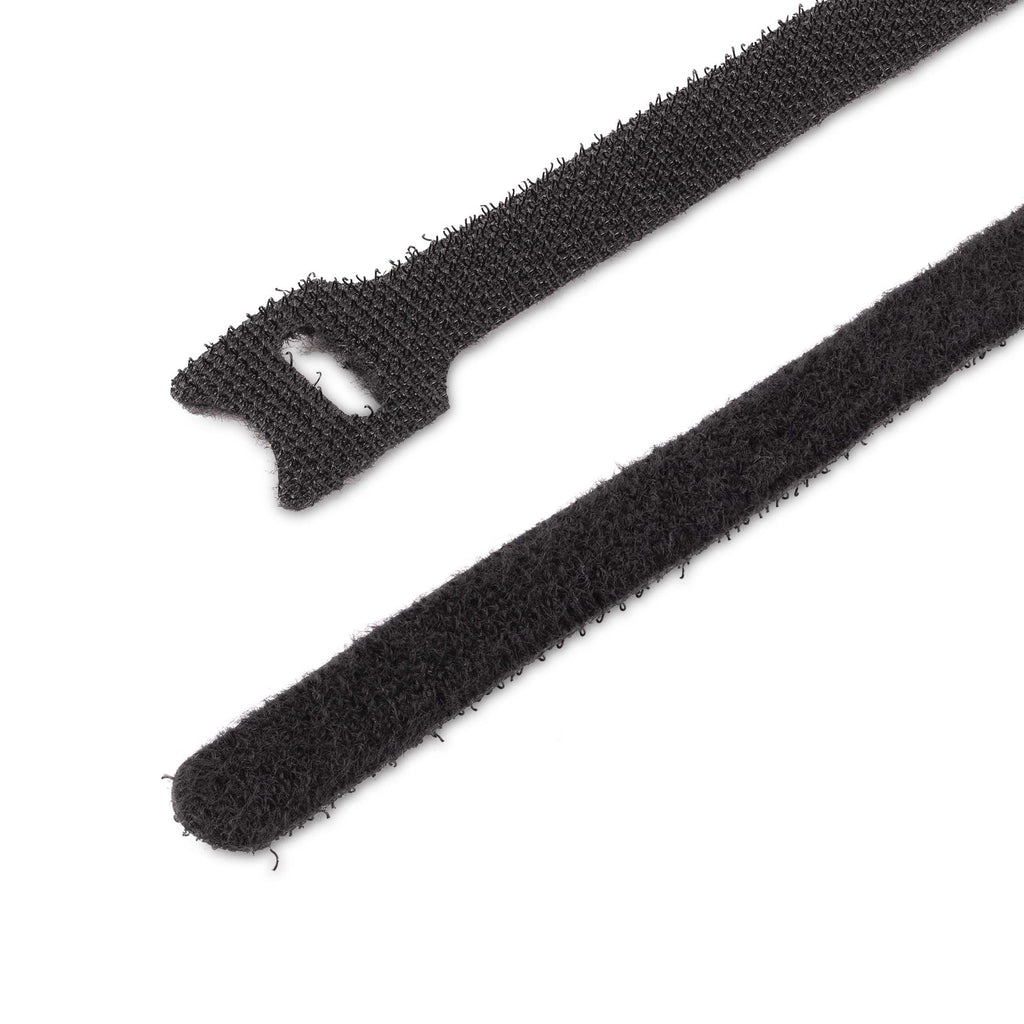 StarTech.com Attaches de Câbles Auto-Agrippantes 15cm, Lot de 50, Noir, Réutilisables et Adhésives