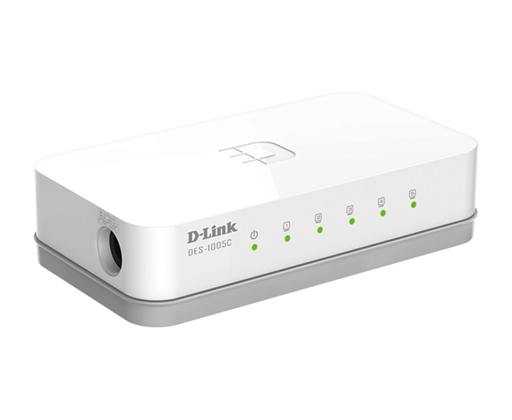 D-Link ES-1005C/E Non-géré Fast Ethernet (10/100) Bureau Blanc