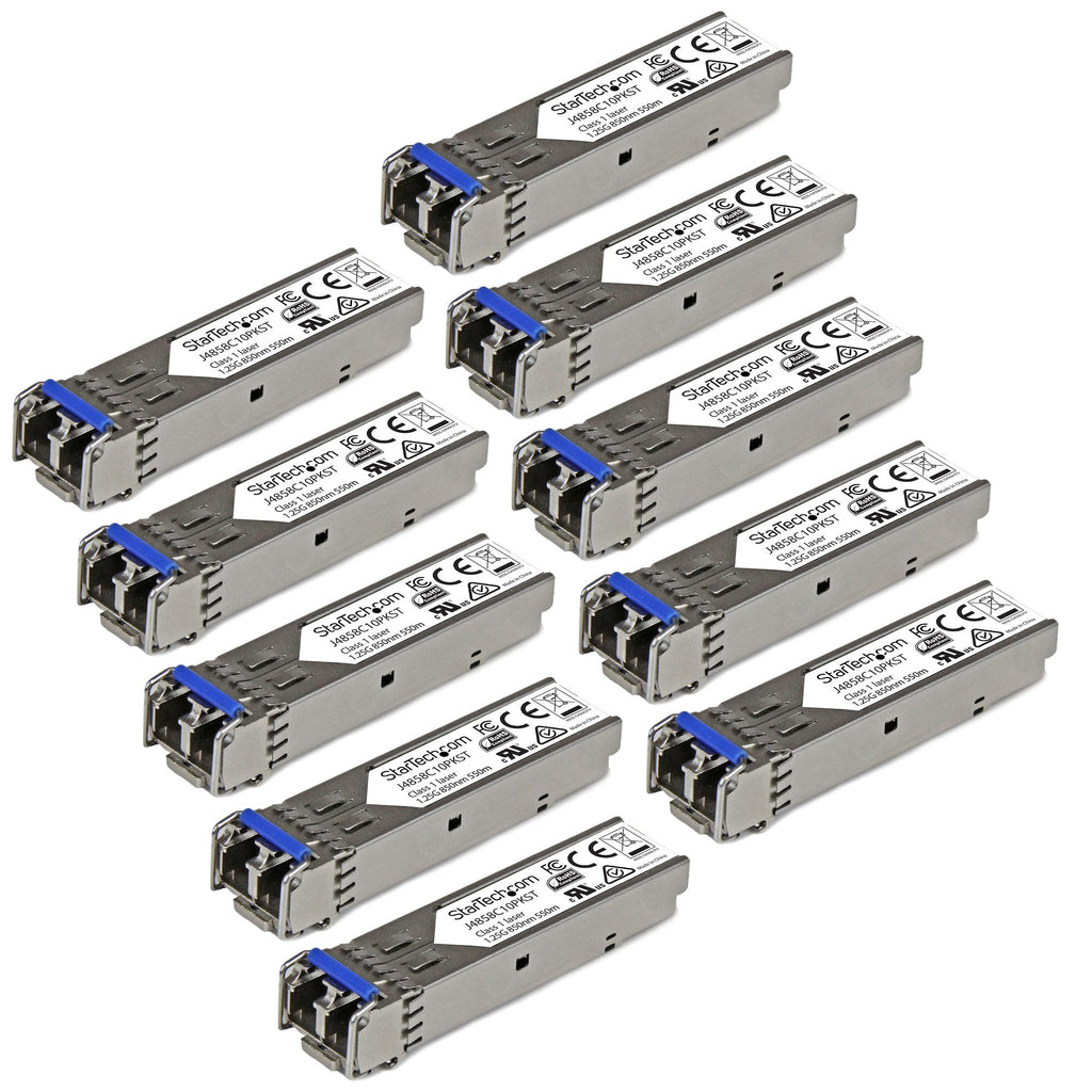 StarTech.com Module SFP GBIC Compatible J4859C, Transceiver 1000BASE-LX, Lot de 10
