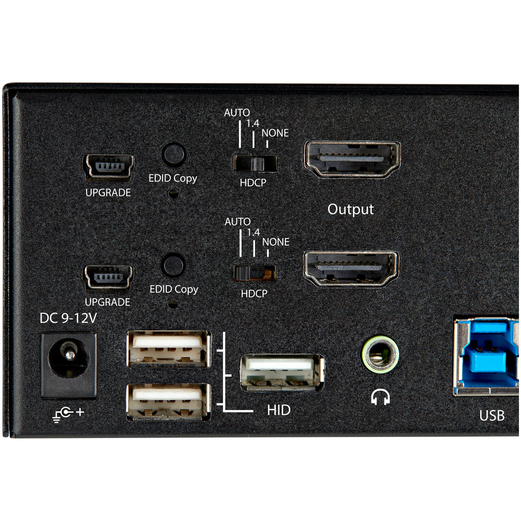 StarTech.com Commutateur KVM HDMI 2.0 2 Ports 2 Écrans 4K 60Hz Ultra HDR avec Hub USB 3.0