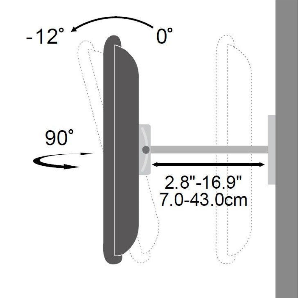 Support pour Téléviseur 139,7 cm (55") ICA-PLB 147M, Noir