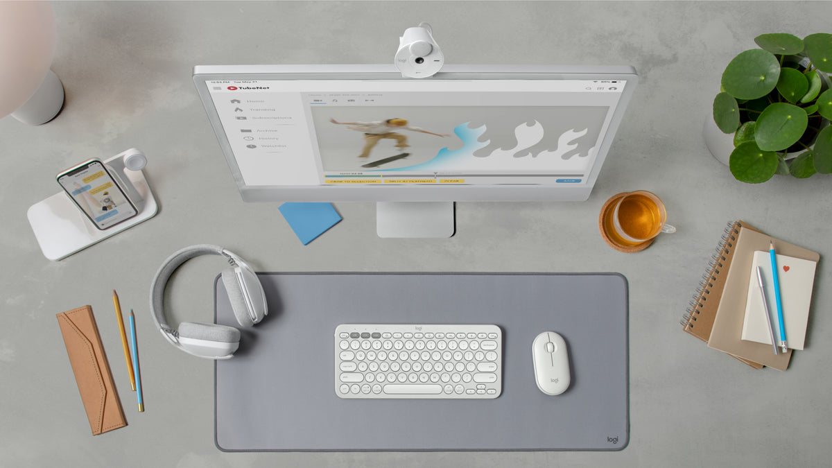 Logitech Pebble 2 Combo - Ensemble Clavier et Souris Sans Fil, Disposition US International