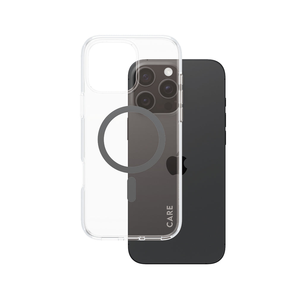 PanzerGlass CARE™ by ® Urban Combat Case Transparent w. Black MagSafe iPhone 16 Pro Max coque de protection pour télépho