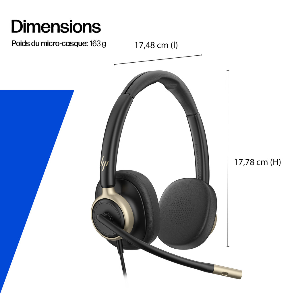 HP Poly Mission 825 Micro-casque Filaire USB Binaural