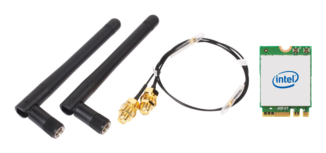 Kit WiFi Intel WLAN-AX210 et Bluetooth avec Carte M.2 et Antennes Externes pour PC Slim