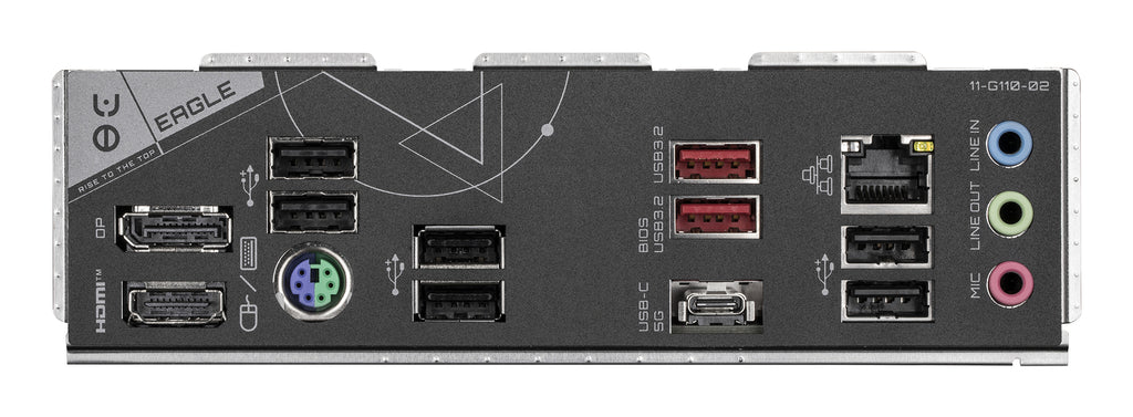 GIGABYTE B650 EAGLE Carte mère - AMD Ryzen série 9000, VRM 12+2+2 phases, jusqu'à 7600 MHz DDR5 (OC), 1xPCIe 5.0 + 2xPCIe 4.0 M.2, LAN GbE, USB 3.2 Gen 2