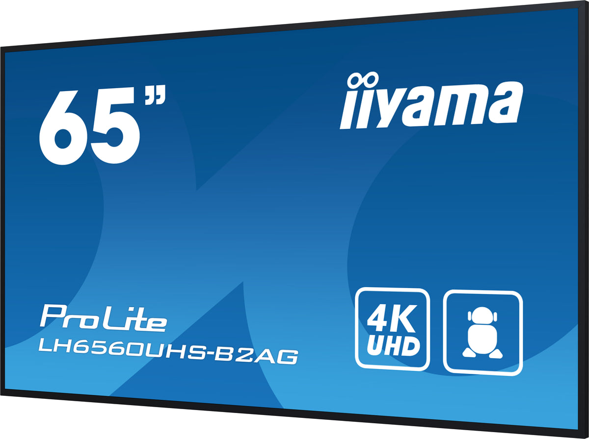 iiyama LH6560UHS-B2AG Écran d'affichage dynamique 64.5" 4K Ultra HD LED Android 11 Wifi Noir