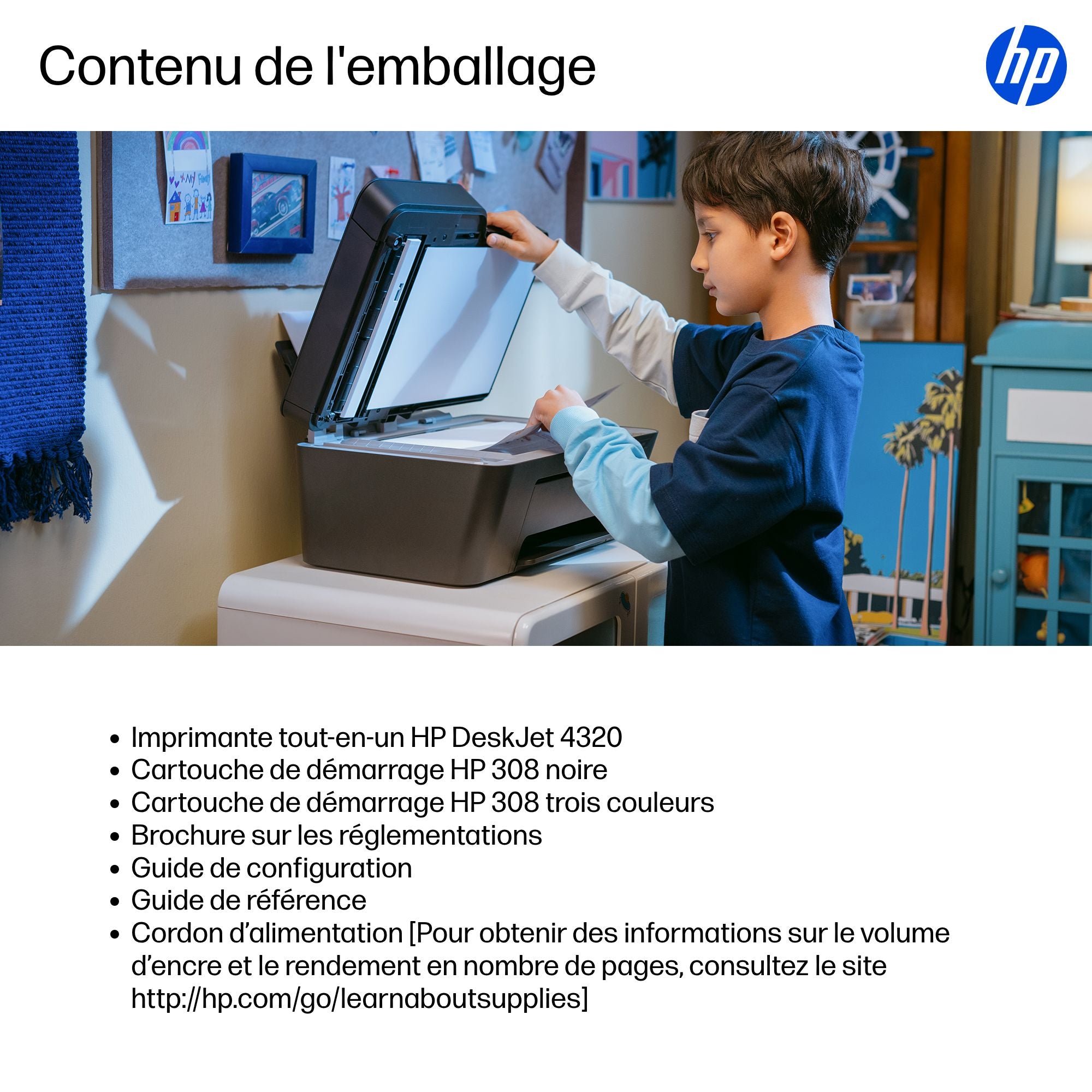 HP DeskJet 4320 Sans fil All-in-One Couleur Imprimante, Instant Ink