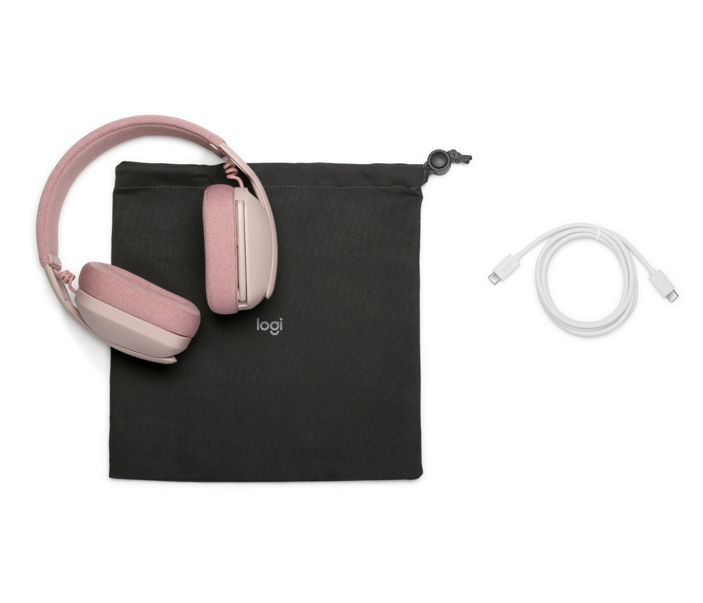 Logitech Zone Vibe 100 Trådløs Høretelefoner Pink
