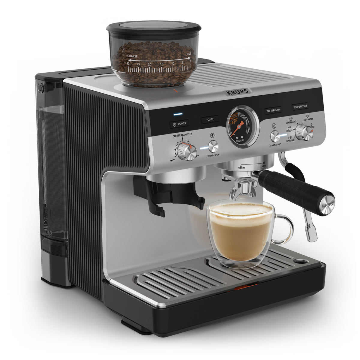 Krups Precision XP801T10 Machine à Café Expresso Semi-Automatique, 3 L
