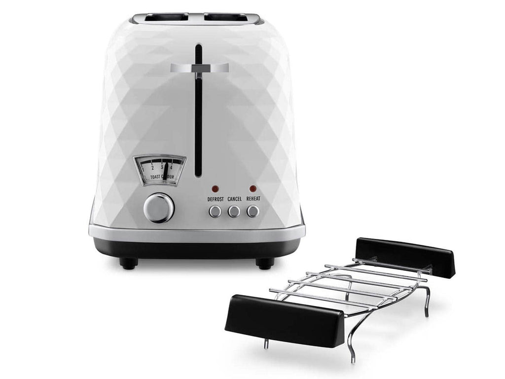 De’Longhi CTJ 2103.W grille-pain 2 part(s) 900 W Noir, Blanc - vue 2