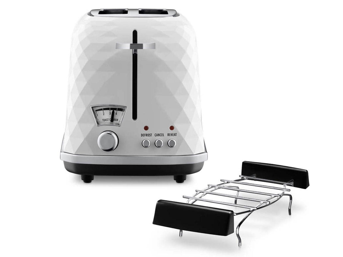De’Longhi CTJ 2103.W grille-pain 2 part(s) 900 W Noir, Blanc - vue 2