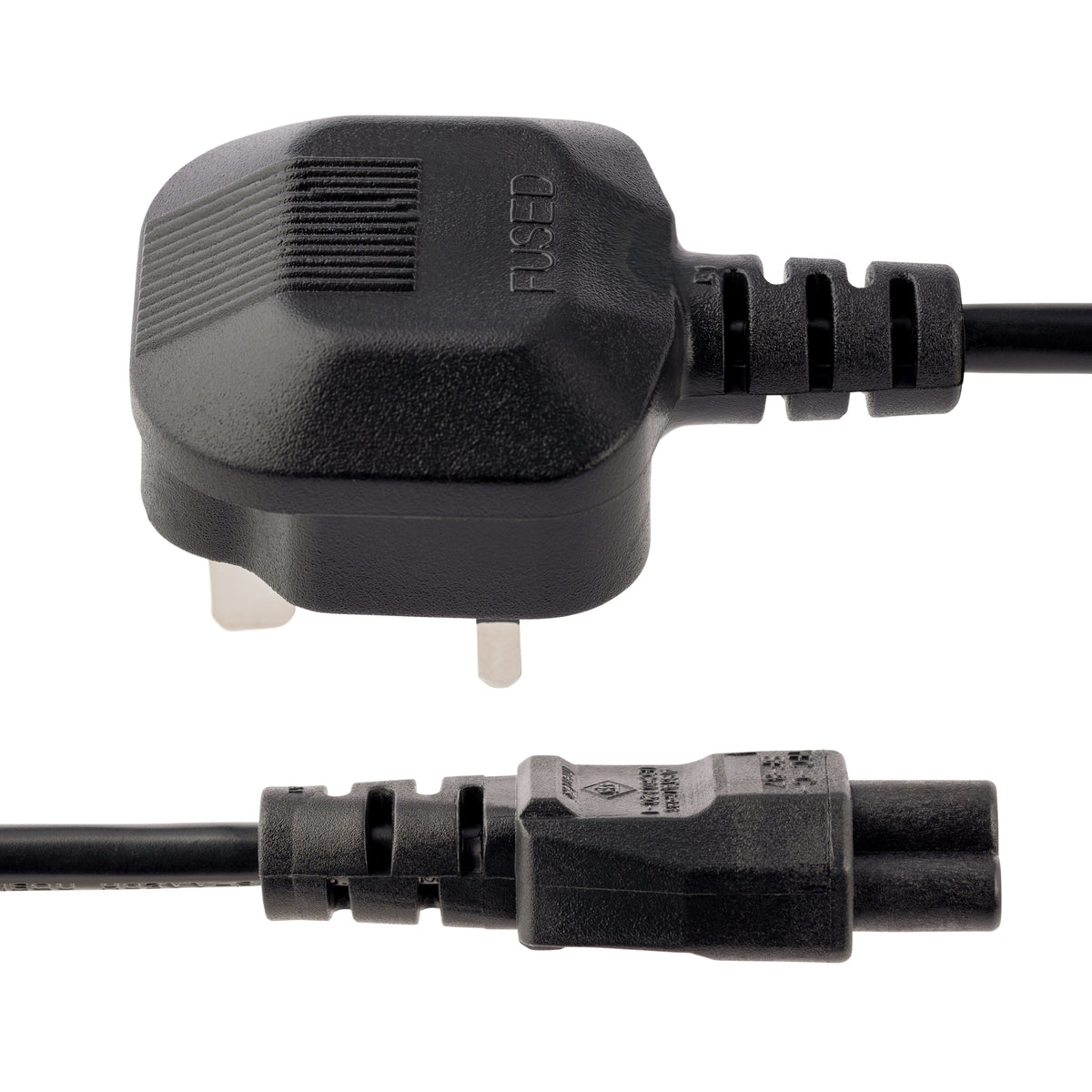 StarTech.com Cordon d'alimentation Trèfle BS1363 vers C5, 1m, Noir