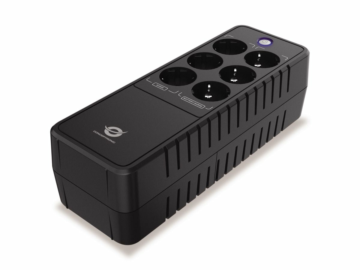 Conceptronic ZEUS09E alimentation d'énergie non interruptible Veille 0,85 kVA 490 W 6 sortie(s) CA