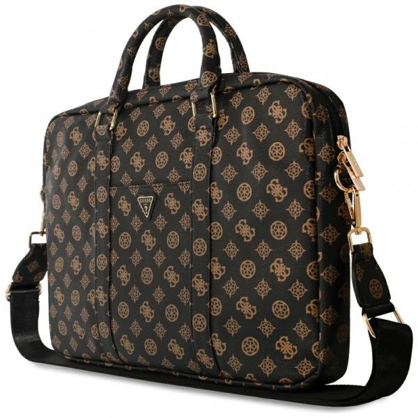 Guess Bag Peony Triangle Logo for 16inch Laptop, Black