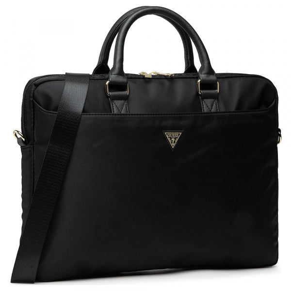 Guess Bag Triangle Logo for 16inch Laptop, Black