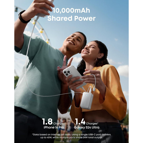 Anker Powerbank Nano, 10000mAh, 45W, QC + PD, White A1638H21
