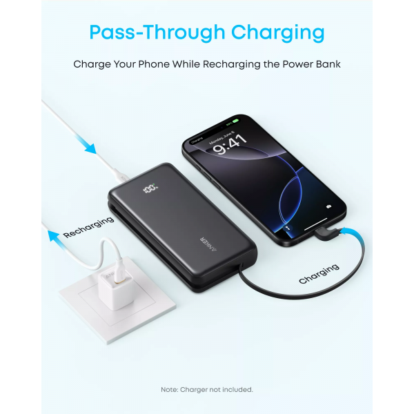 Anker Powerbank Zolo, 20000mAh, 22.5W, QC + PD, White A110EH21
